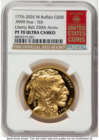 2026-W Proof Gold Buffalo 1 oz FDI Red Book NGC PF70