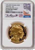 2026-W Proof Gold Buffalo 1 oz FDI Kenneth Bressett America 250 NGC PF70