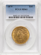 1879 $10 Liberty Eagle PCGS MS61