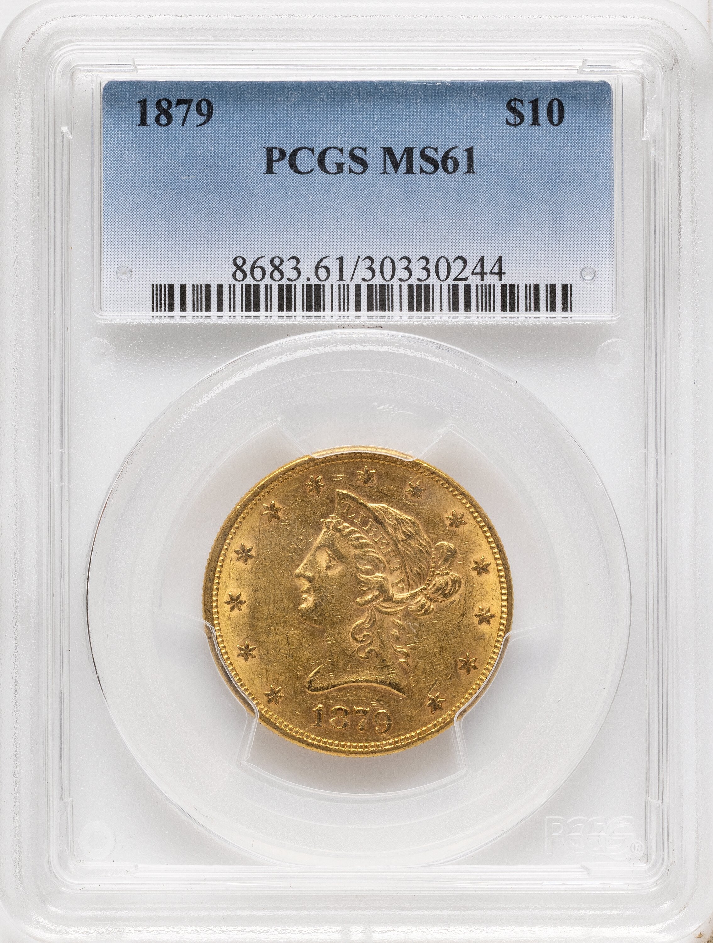 1879 $10 Liberty Eagle PCGS MS61