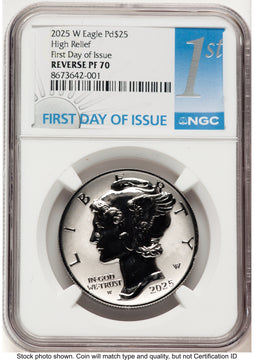 2025-W Palladium Eagle 1 oz REV FDI 1ST NGC PF70