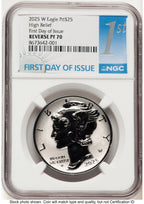 2025-W Palladium Eagle 1 oz REV FDI 1ST NGC PF70