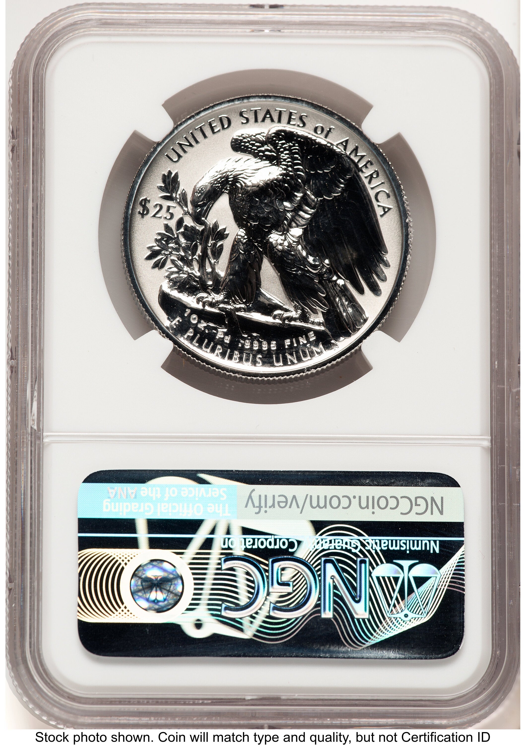2025-W Palladium Eagle 1 oz REV FDI 1ST NGC PF70 | LCR Coin