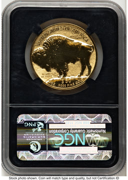 2013-W Reverse Proof Gold Buffalo 1 oz Chicago ANA Gold Buffalo Label NGC PF70
