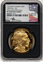 2026-W Proof Gold Buffalo 1 oz FDI John NGC PF70 Mercanti