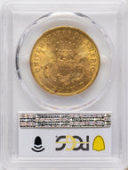 1873 $20 OPEN 3 Liberty Double Eagle PCGS MS61