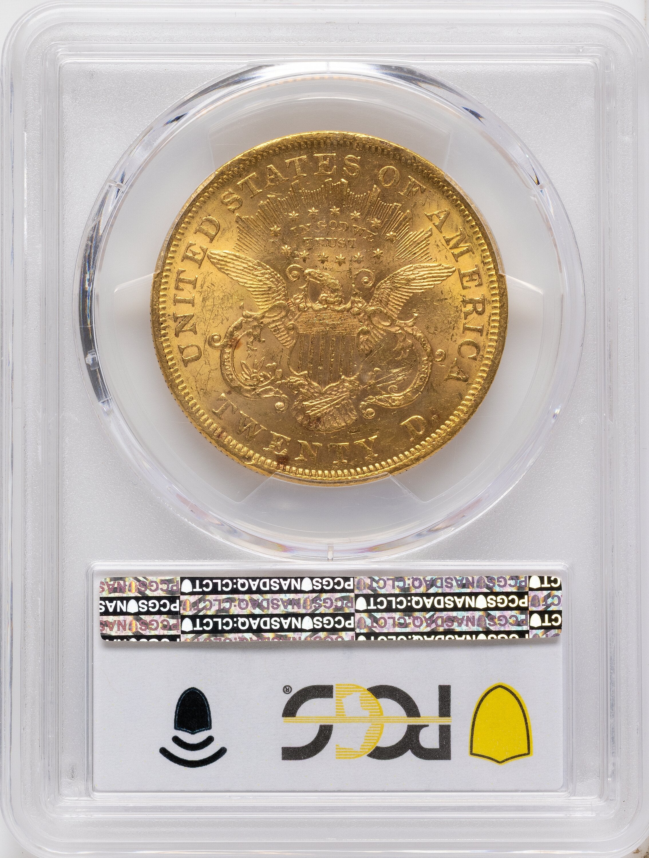 1873 $20 OPEN 3 Liberty Double Eagle PCGS MS61