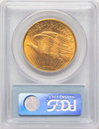 1908-D $20 NO MOTTO Saint-Gaudens Double Eagle PCGS MS65