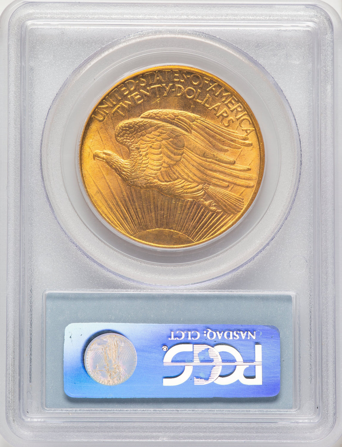 1908-D $20 NO MOTTO Saint-Gaudens Double Eagle PCGS MS65