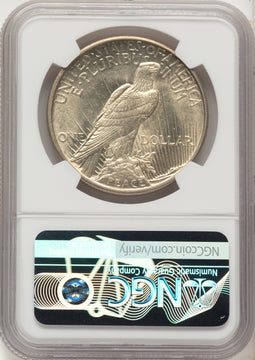 1921 Peace Dollar NGC MS63