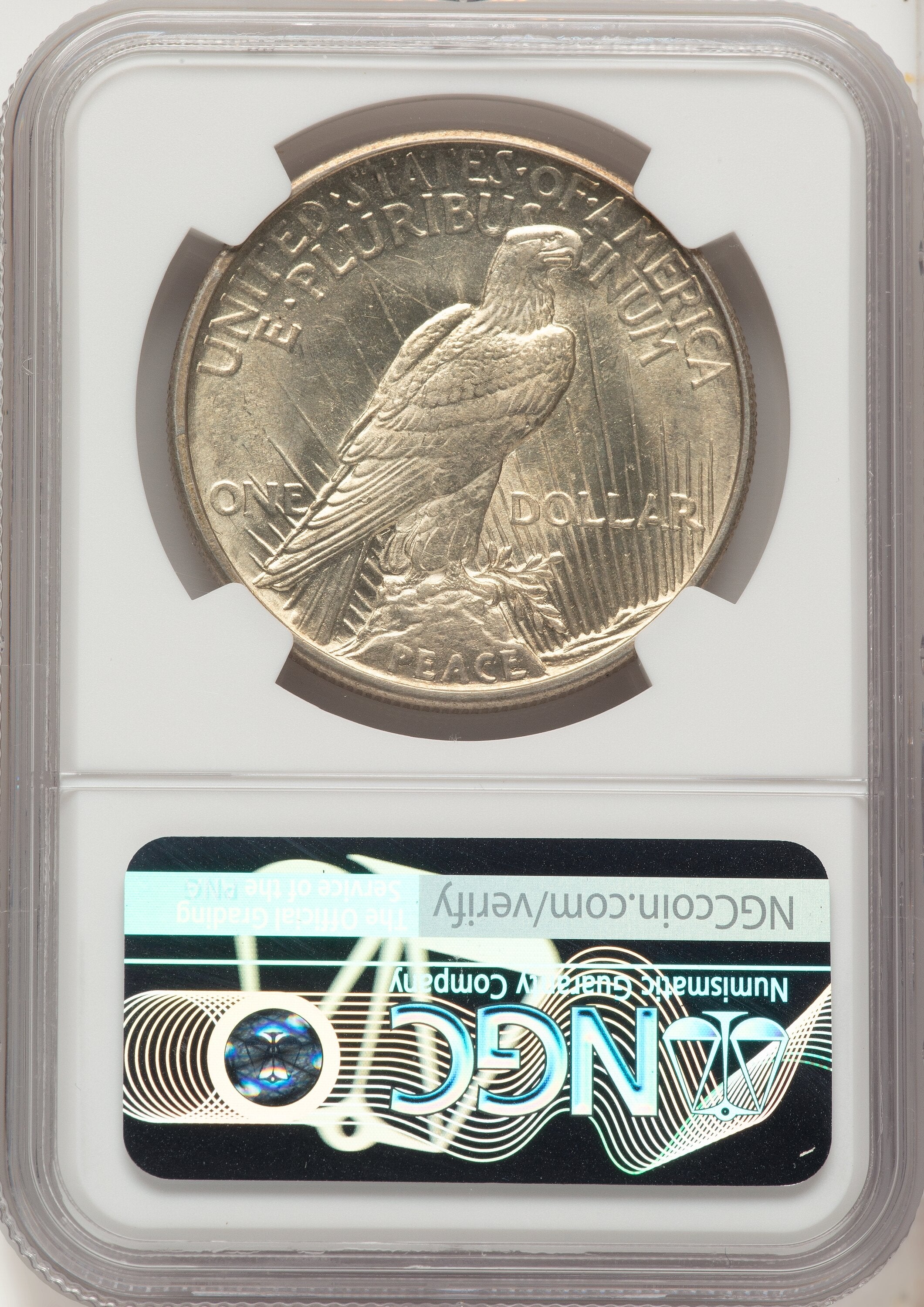 1921 Peace Dollar NGC MS63