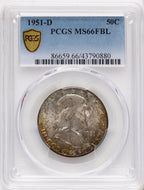 1951-D 50C FL Franklin Half Dollar PCGS MS66