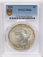1935 Redfield Dollar PCGS MS66