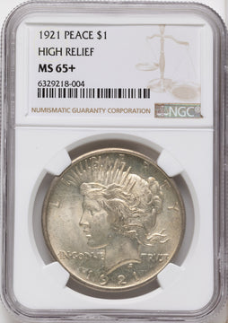 1921 Peace Peace Dollar NGC MS65+