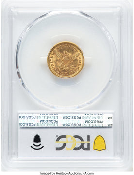 1878 $2.50 Liberty Quarter Eagle PCGS MS62