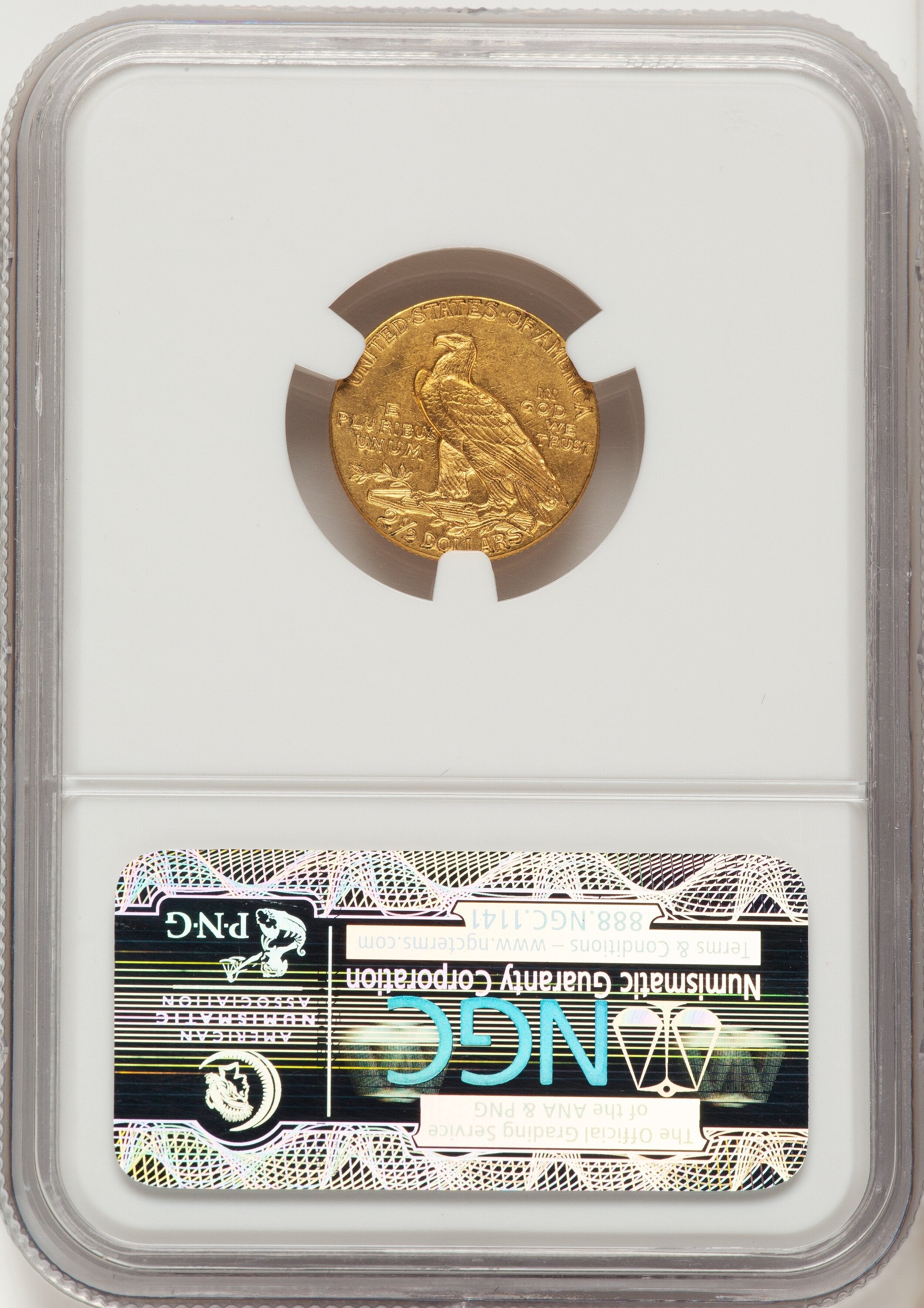 1914 $2.50 Indian Quarter Eagle NGC MS62