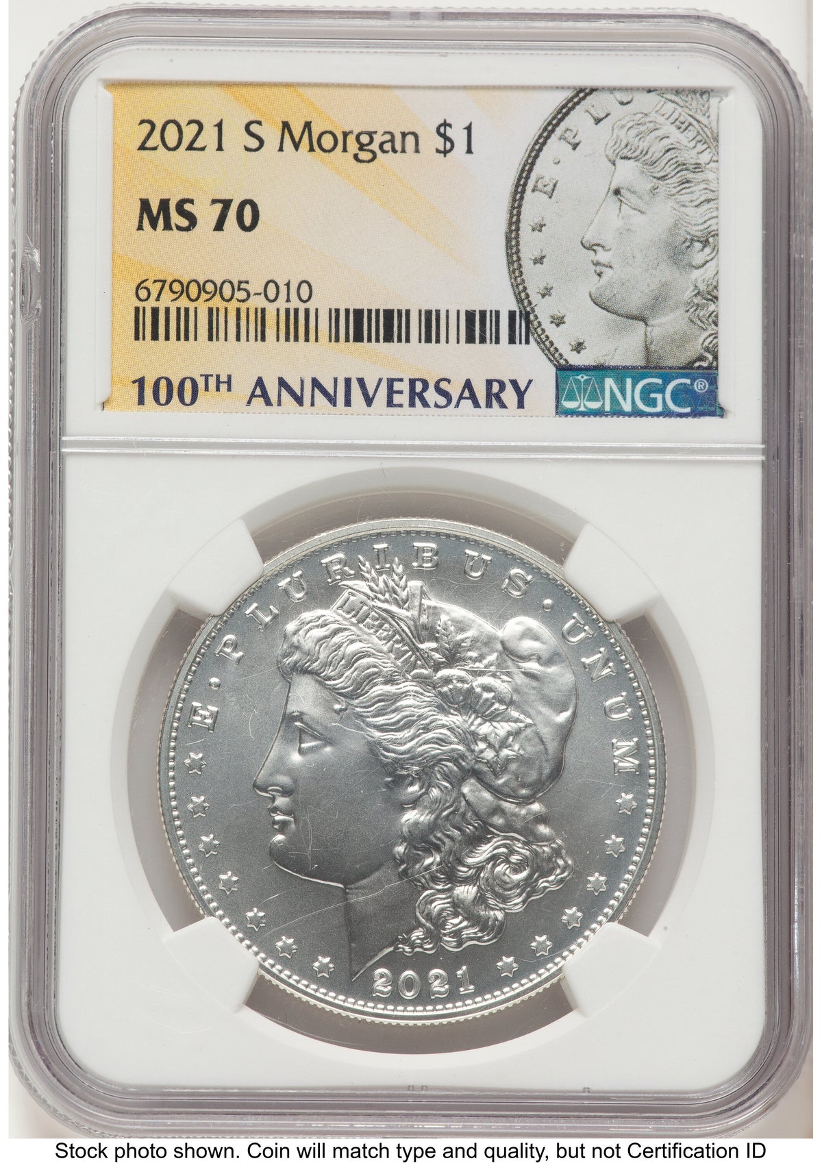 2021-S Morgan Dollar Morgan Label NGC MS70