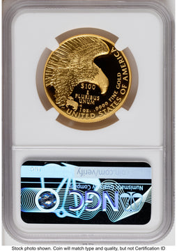 2019-W G$100 American Liberty High Relief Enhanced 2021 West Point Mint Hoard Donna Weaver NGC MS70