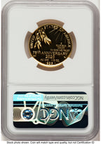 2020-W 1/2 oz Proof Gold End of World War II 75th Anniversary ER Reagan Bust Art NGC PF70