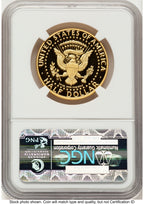 2014-W 50C Gold JFK 50th Anniversary FR JFK Ask Not Label NGC MS70