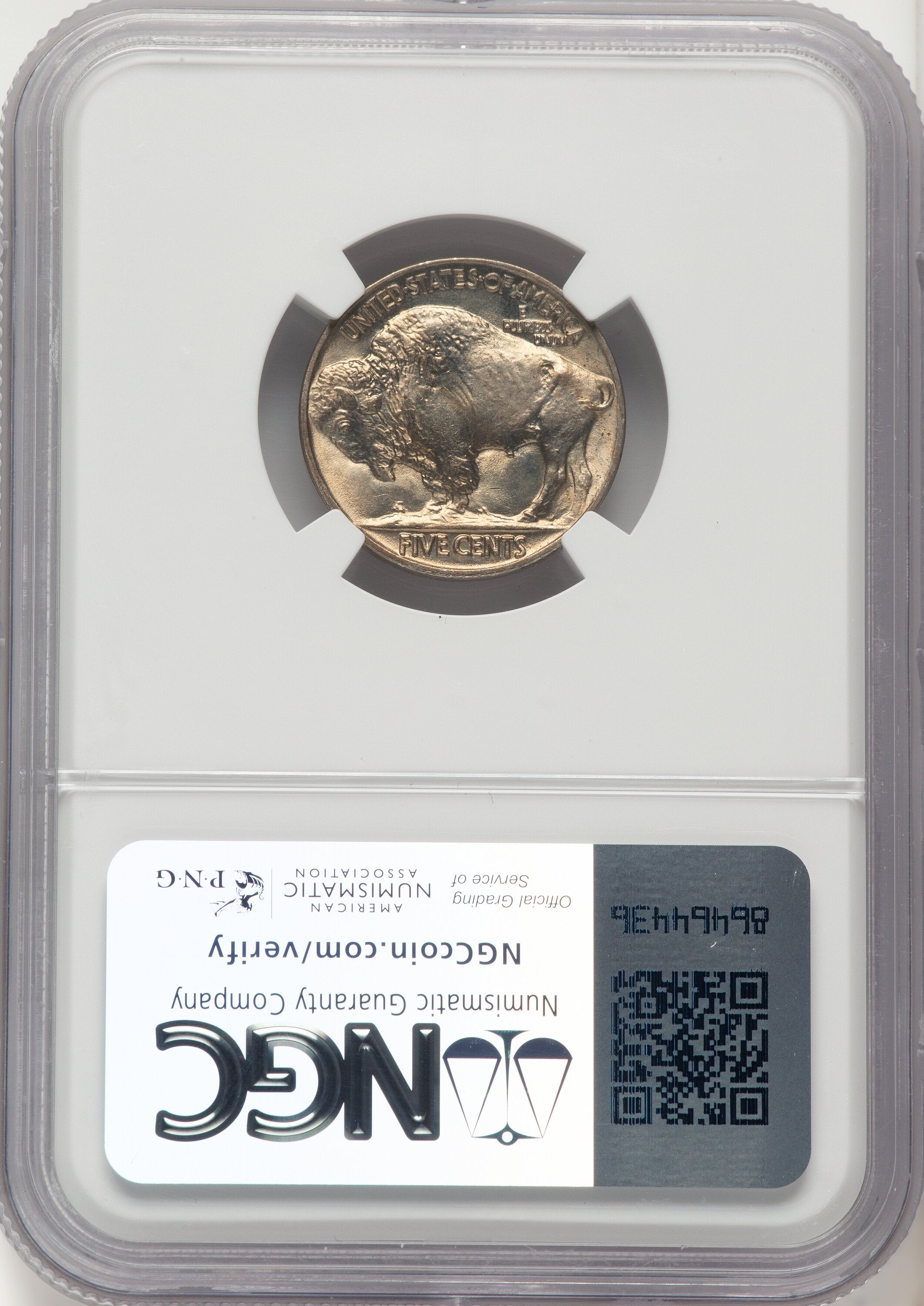 1915 5C Buffalo Nickel NGC MS66