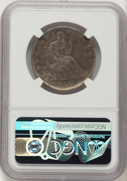 1861 50C Restrike Brown Label Confederate States of America NGC MS64