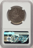 1861 50C Restrike Brown Label Confederate States of America NGC MS64