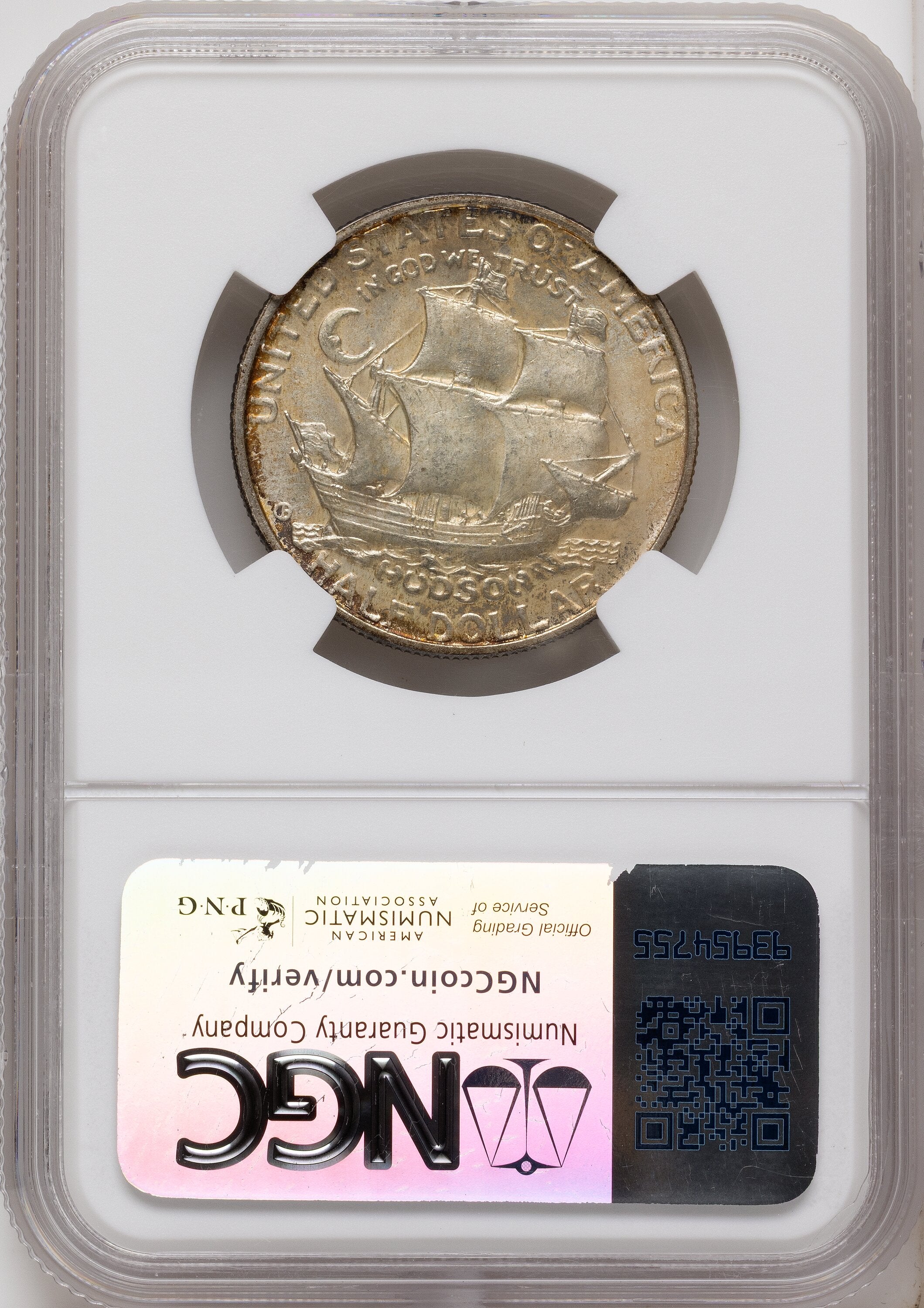 1935 50C Hudson Commemorative Silver NGC MS67