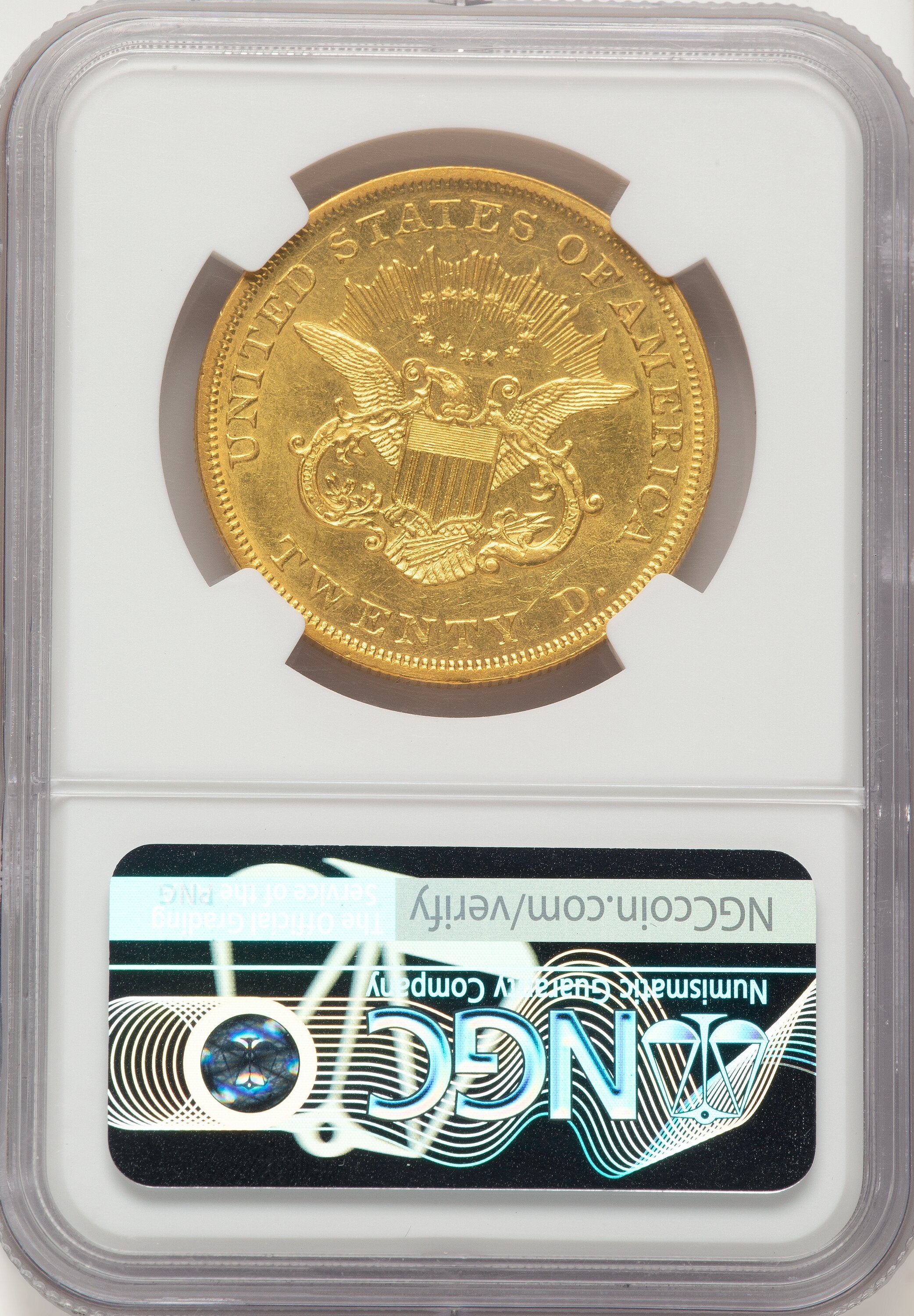 1850 $20 Liberty Double Eagle NGC MS61 | LCR Coin