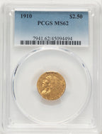 1910 $2.50 Indian Quarter Eagle PCGS MS62