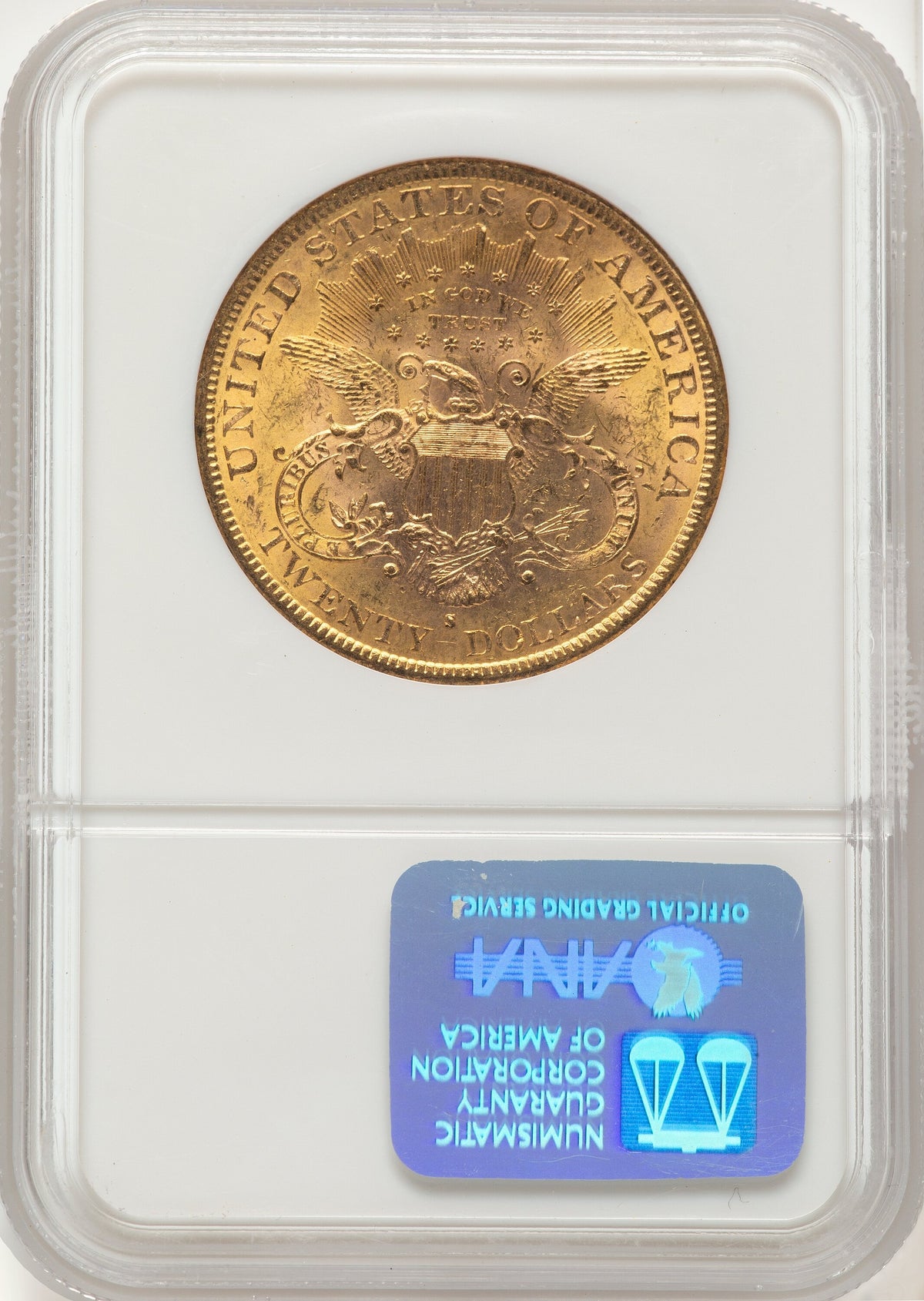 1884-S $20 Liberty Double Eagle NGC MS62