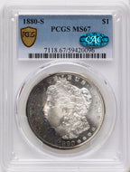 1880-S CAC Morgan Dollar PCGS MS67