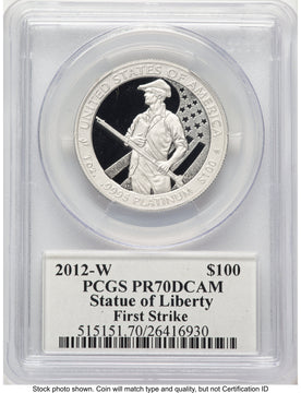 2012-W Proof Platinum Eagle 1 oz FS John PCGS PR70 Mercanti