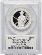 2012-W Proof Platinum Eagle 1 oz FS John PCGS PR70 Mercanti