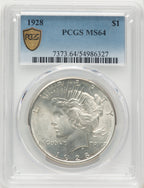 1928 Peace Dollar PCGS MS64