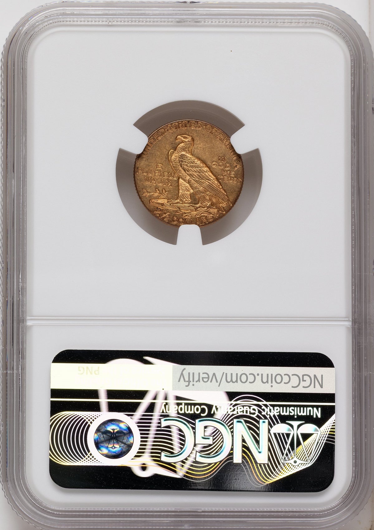 1912 $2.50 Indian Quarter Eagle NGC MS61