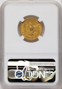 1854 $5 Liberty Half Eagle NGC AU53
