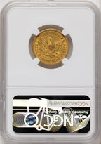 1854 $5 Liberty Half Eagle NGC AU53