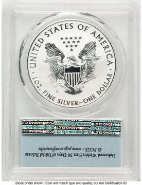 2019-S Enhanced Reverse Proof Silver Eagle 1 oz FS Flag PCGS PR70