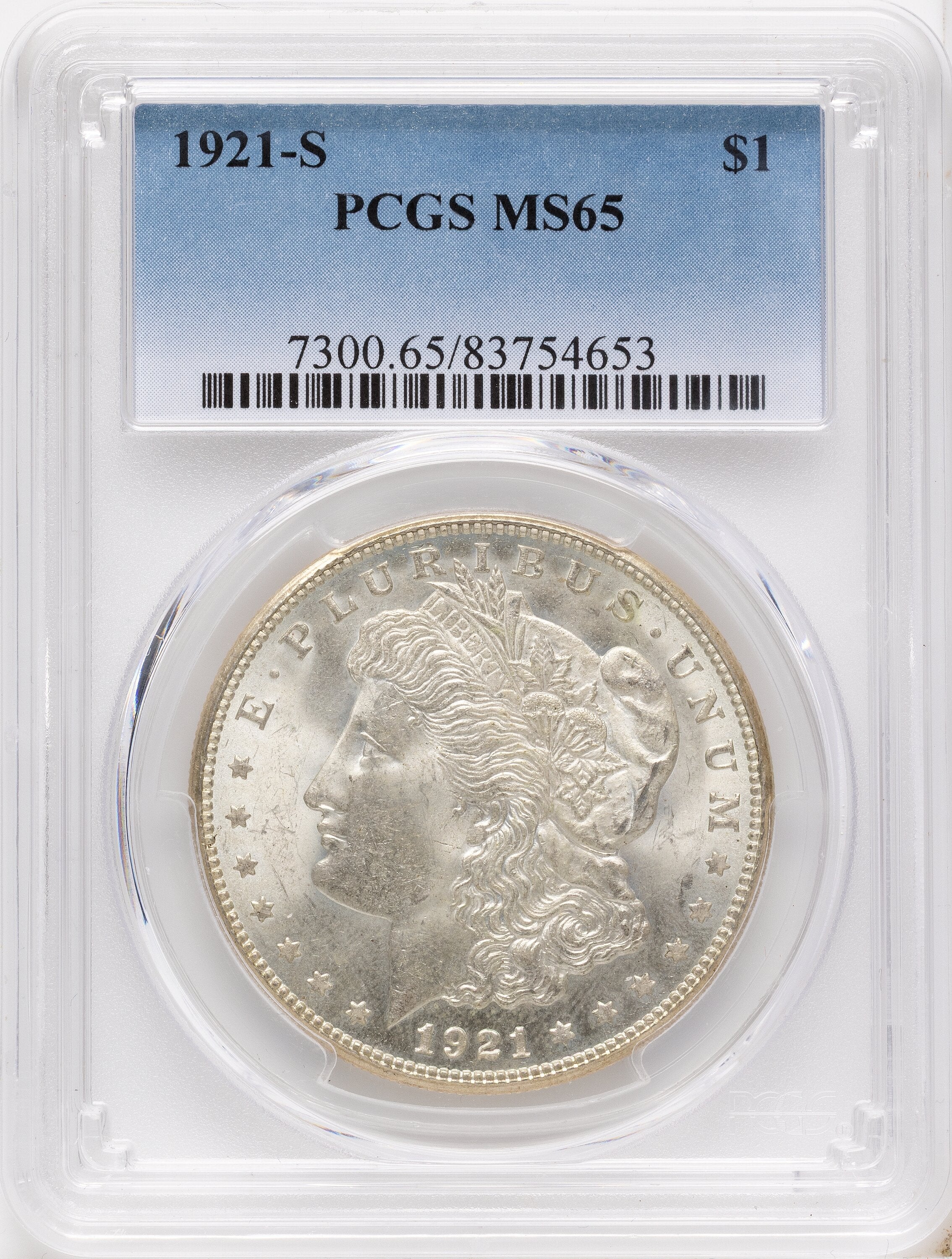 1921-S Morgan Dollar PCGS MS65