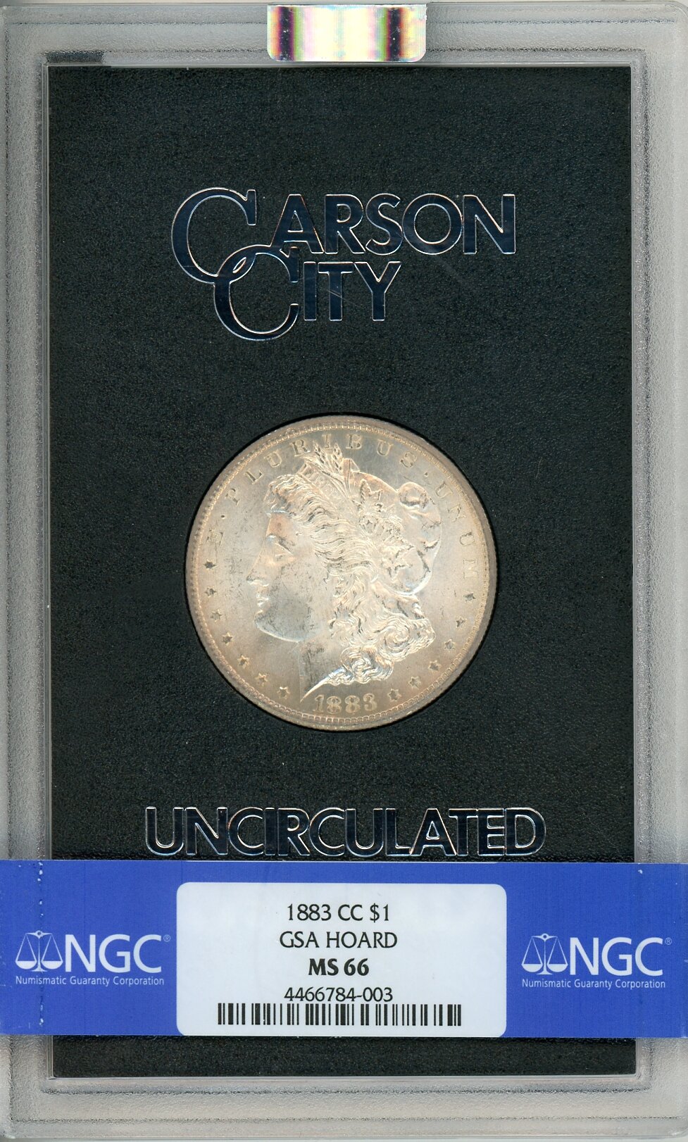 1883-CC GSA Hoard Morgan Dollar NGC MS66