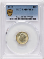 1940 10C FB Mercury Dime PCGS MS68