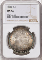 1882 Morgan Dollar NGC MS66