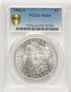 1901-S Blue Gradient Morgan Dollar PCGS MS64