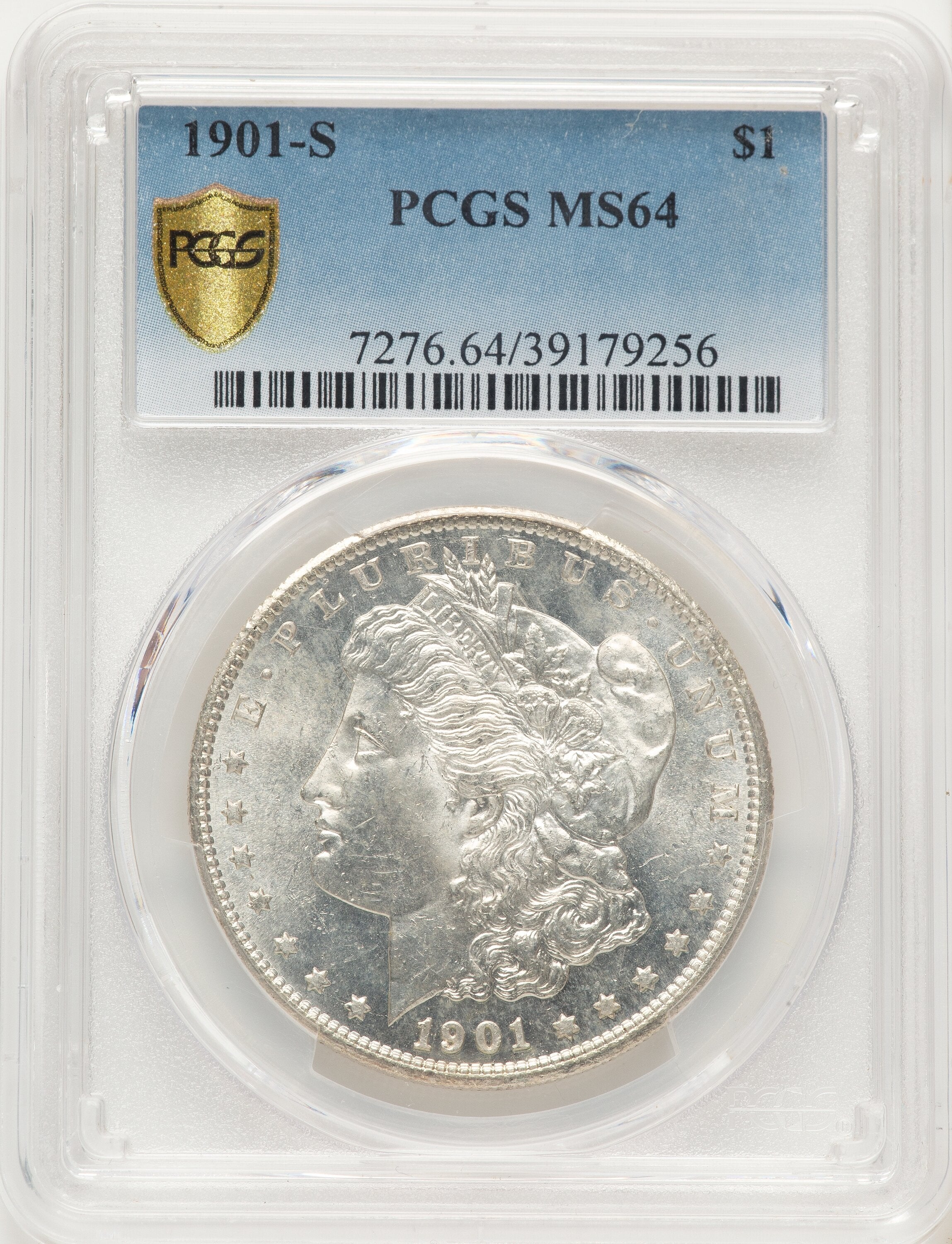 1901-S Blue Gradient Morgan Dollar PCGS MS64