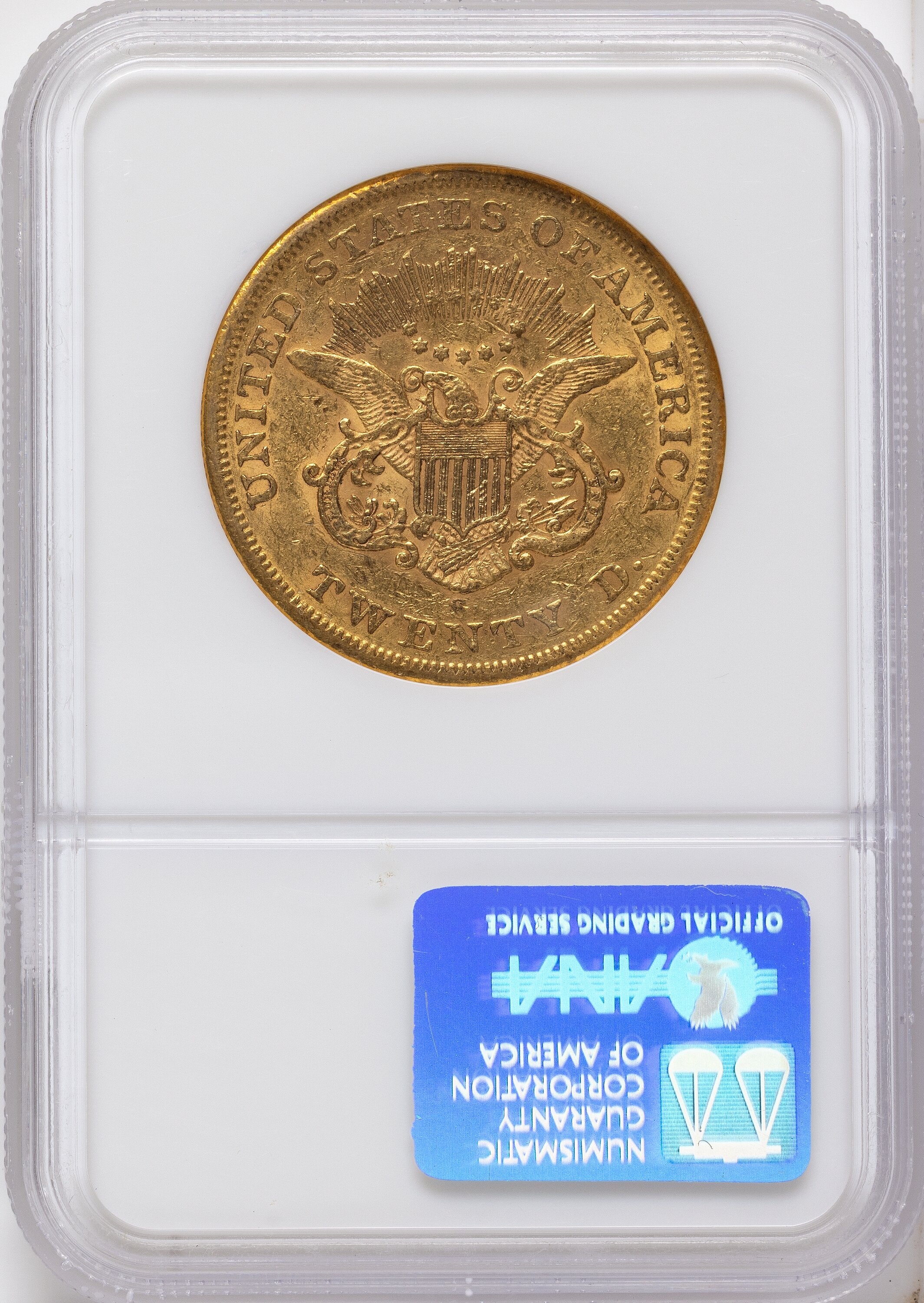 1855-S $20 Liberty Double Eagle NGC XF45
