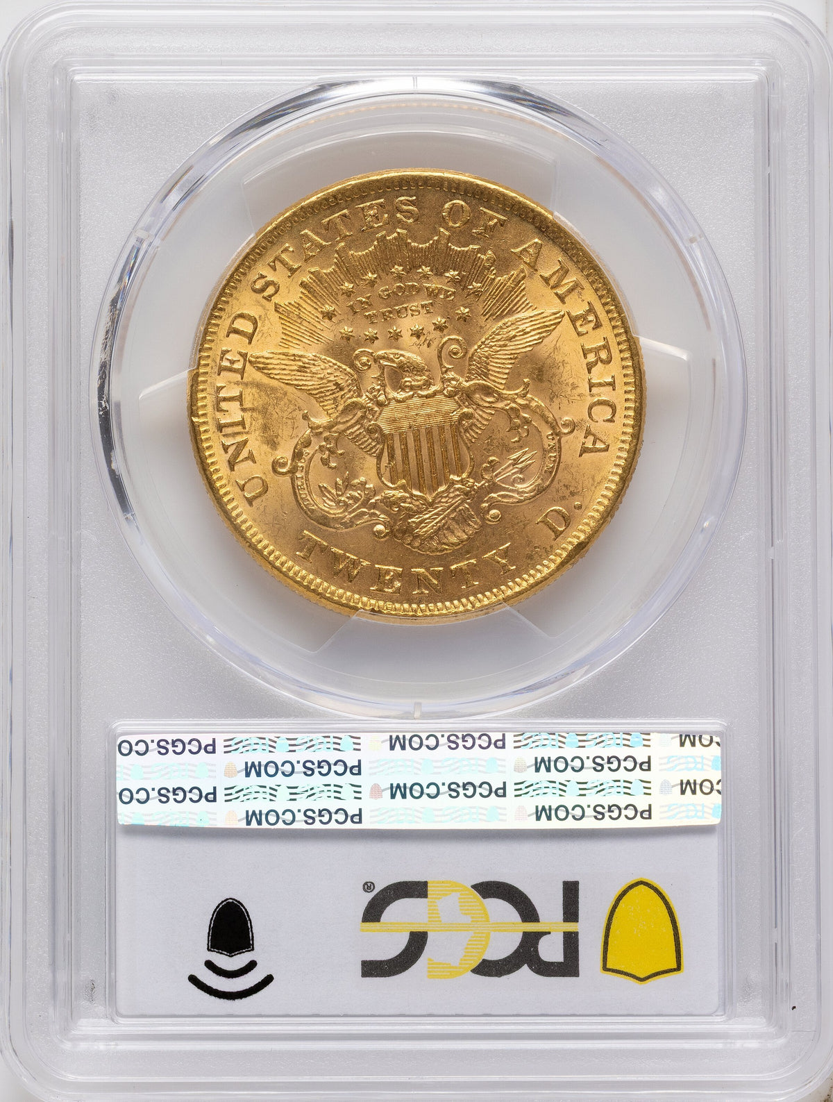 1873 $20 OPEN 3 Liberty Double Eagle PCGS MS61