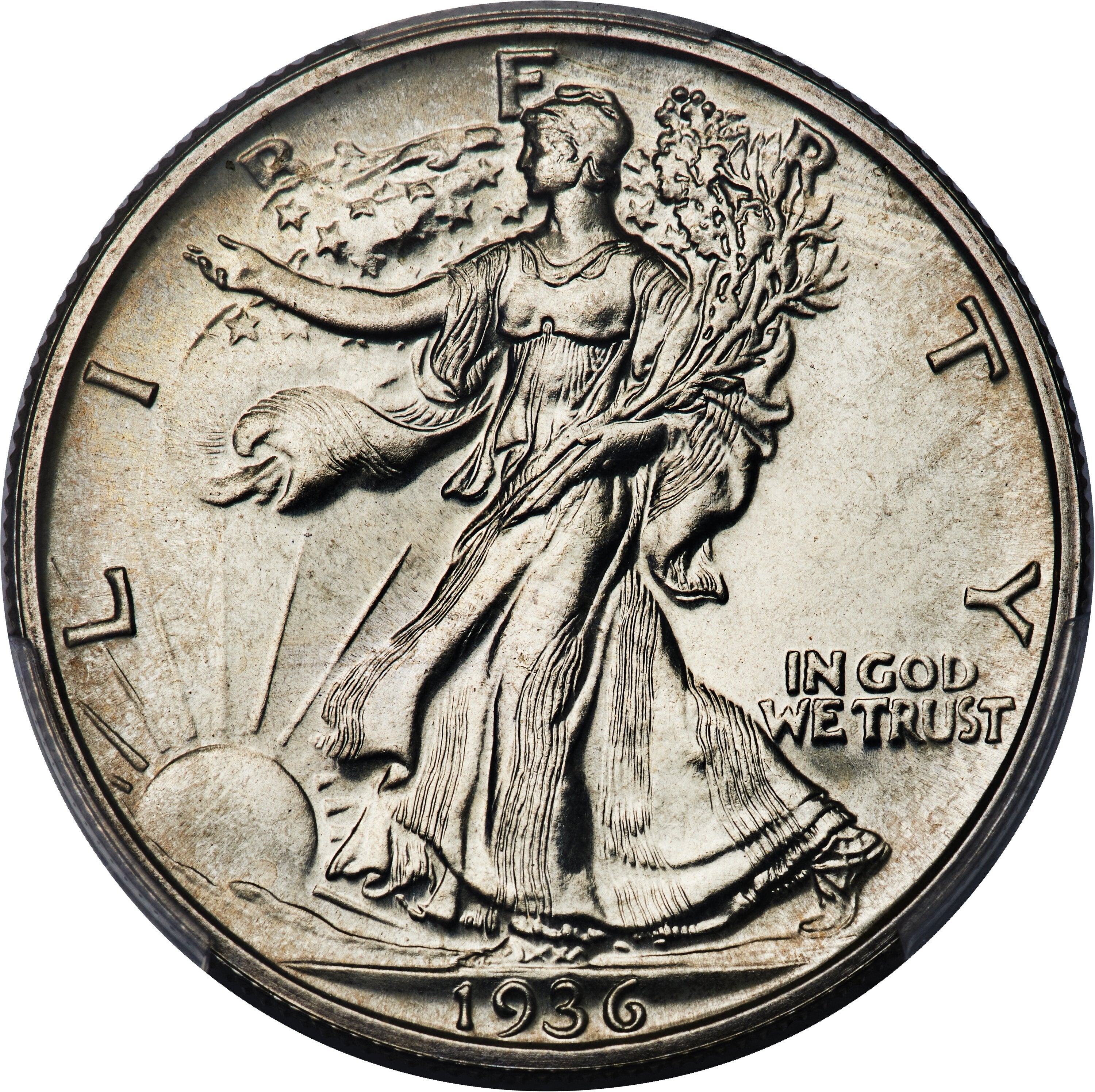 1936 50C CAC Proof Walking Liberty Half Dollar PCGS PR67