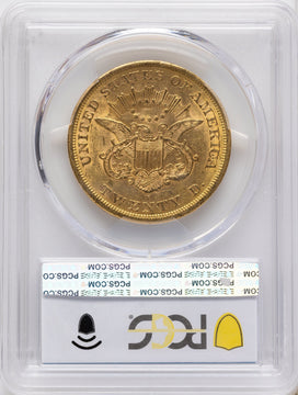 1863-S $20 Liberty Double Eagle PCGS MS60