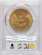 1863-S $20 Liberty Double Eagle PCGS MS60